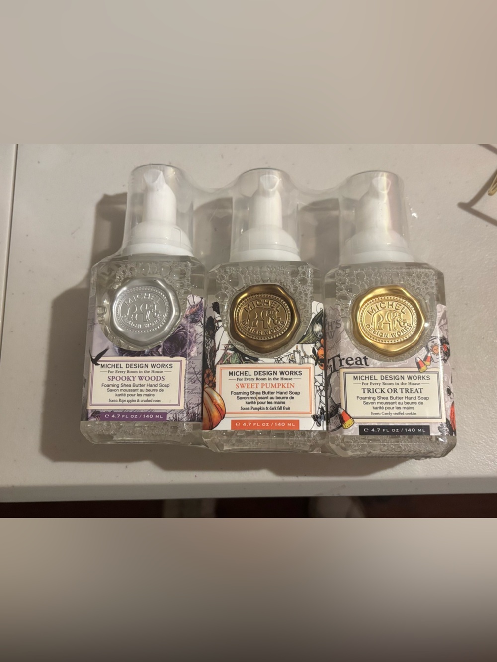 Michel Design Works Halloween Mini Foaming Hand Soap Set of 3